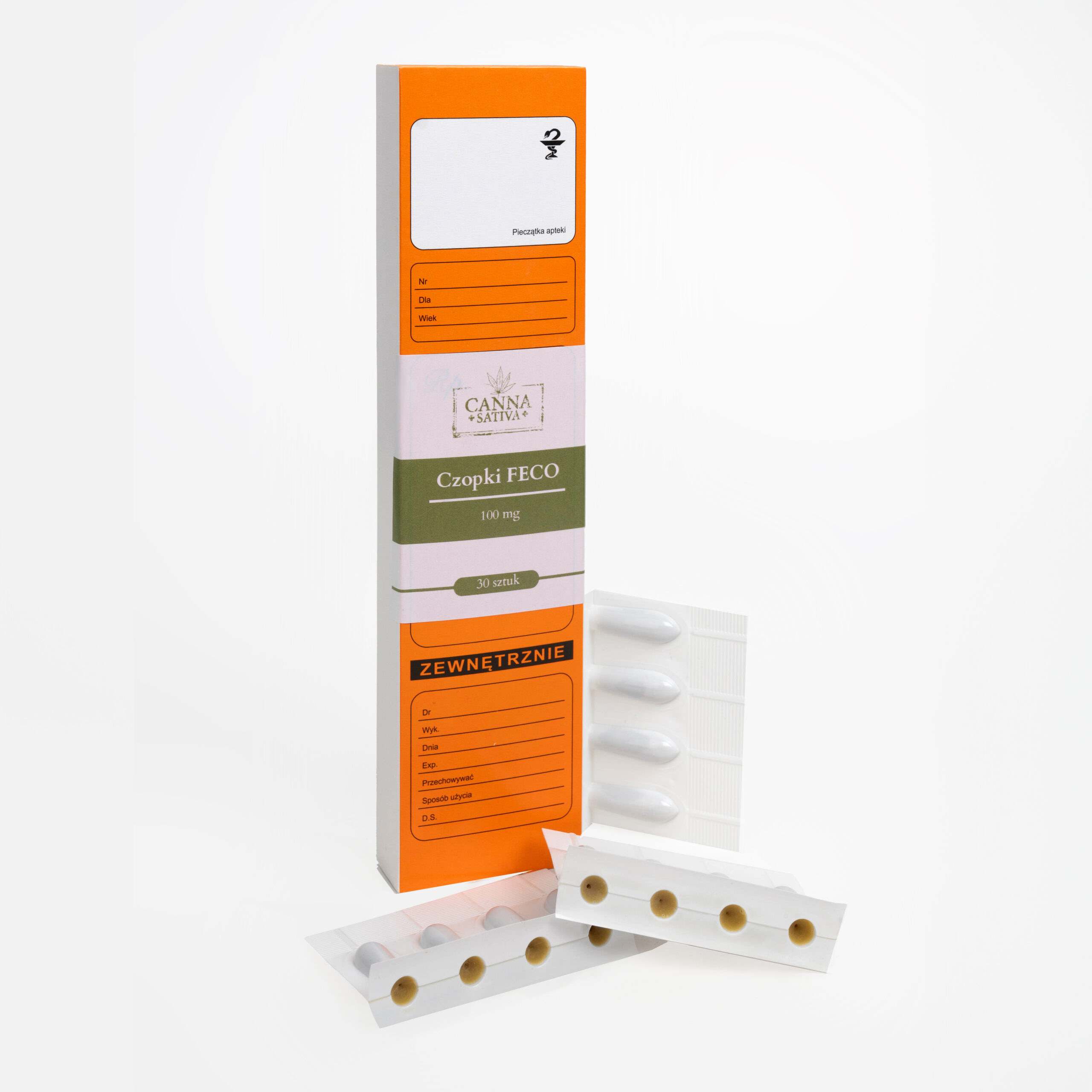 3+1 Suppositories FECO 30 pieces 25mg (1 free) - product in shop